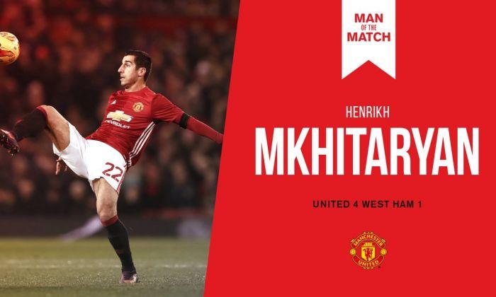 EFL Cup: Mkhitaryan is recognized Man of the Match