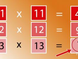 Какое число нужно вставить в последний квадратик? Продемонстрируйте свои способности, решив этот пример!